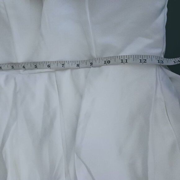 NEW Lulus Extraordinary Vow White Off-the-Shoulder Maxi Dress w/ Pockets Size S - Picture 14 of 15